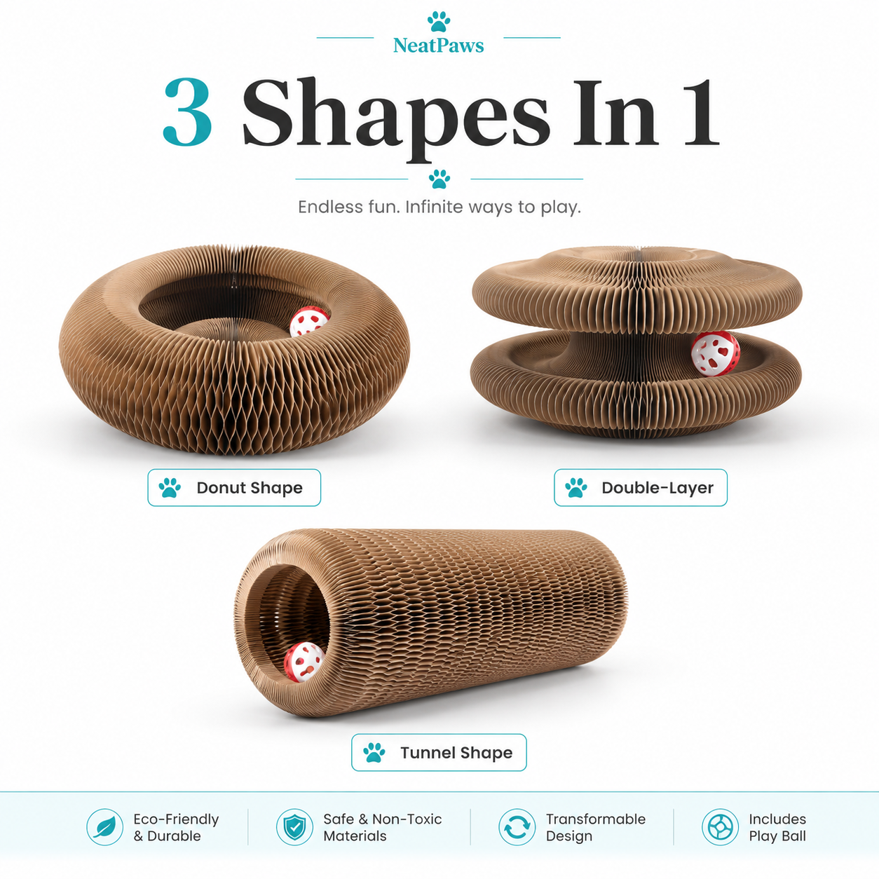 NeatPaws™ Cat Scratch & Play Toy