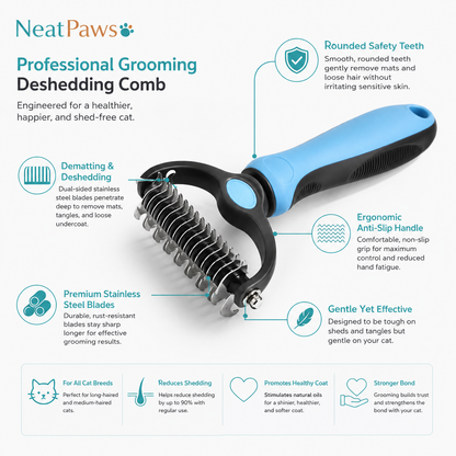 NeatPaws™ Deshedding Brush & Comb Set