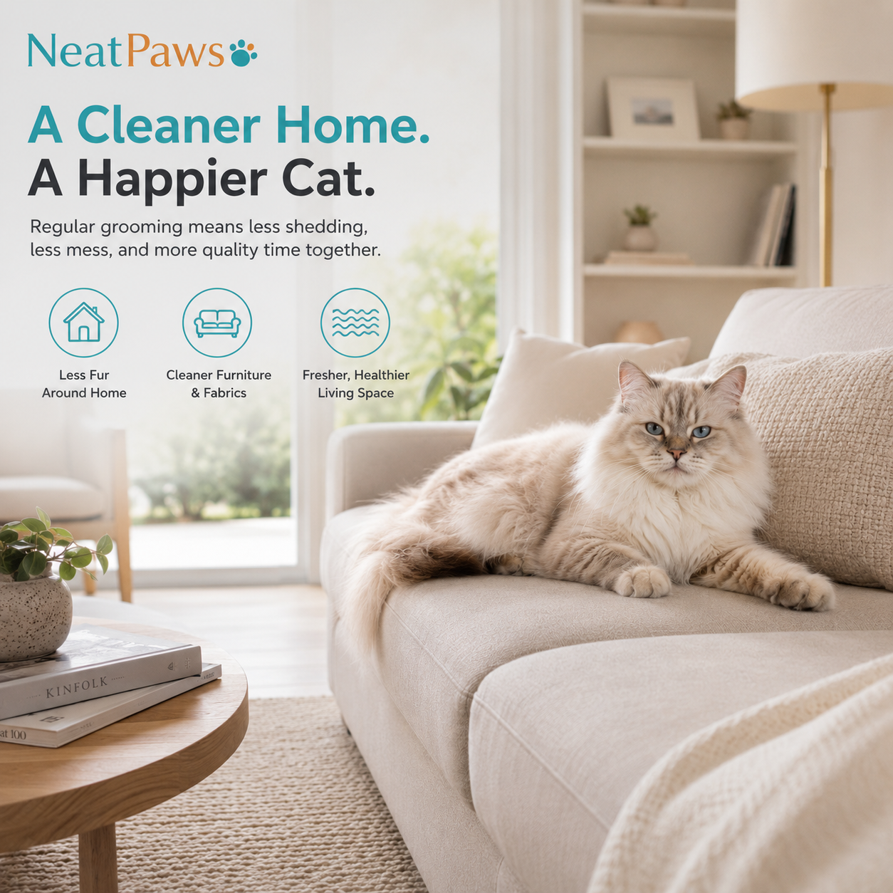 NeatPaws™ Deshedding Brush & Comb Set