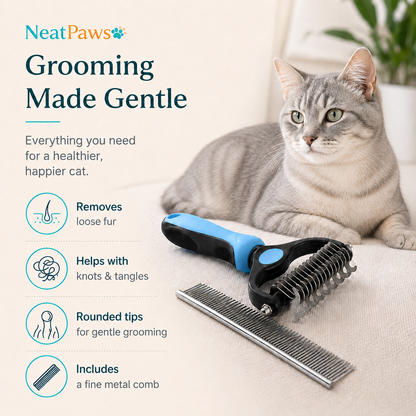 NeatPaws™ Cat Deshedding Tool