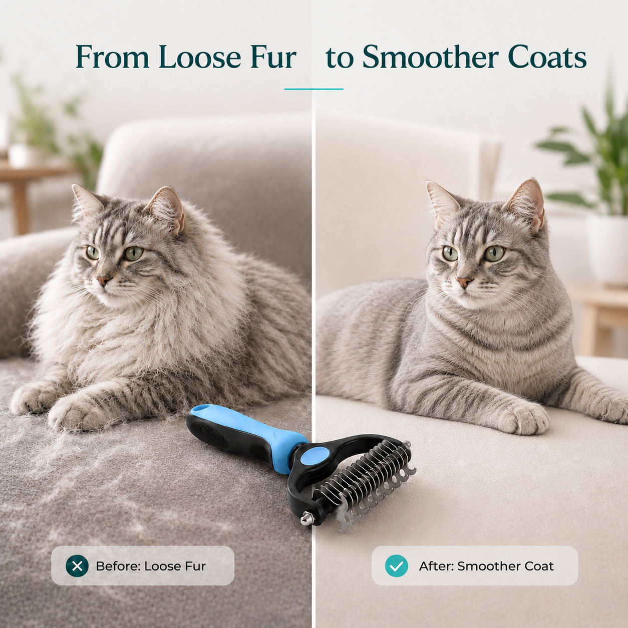 NeatPaws™ Cat Deshedding Tool