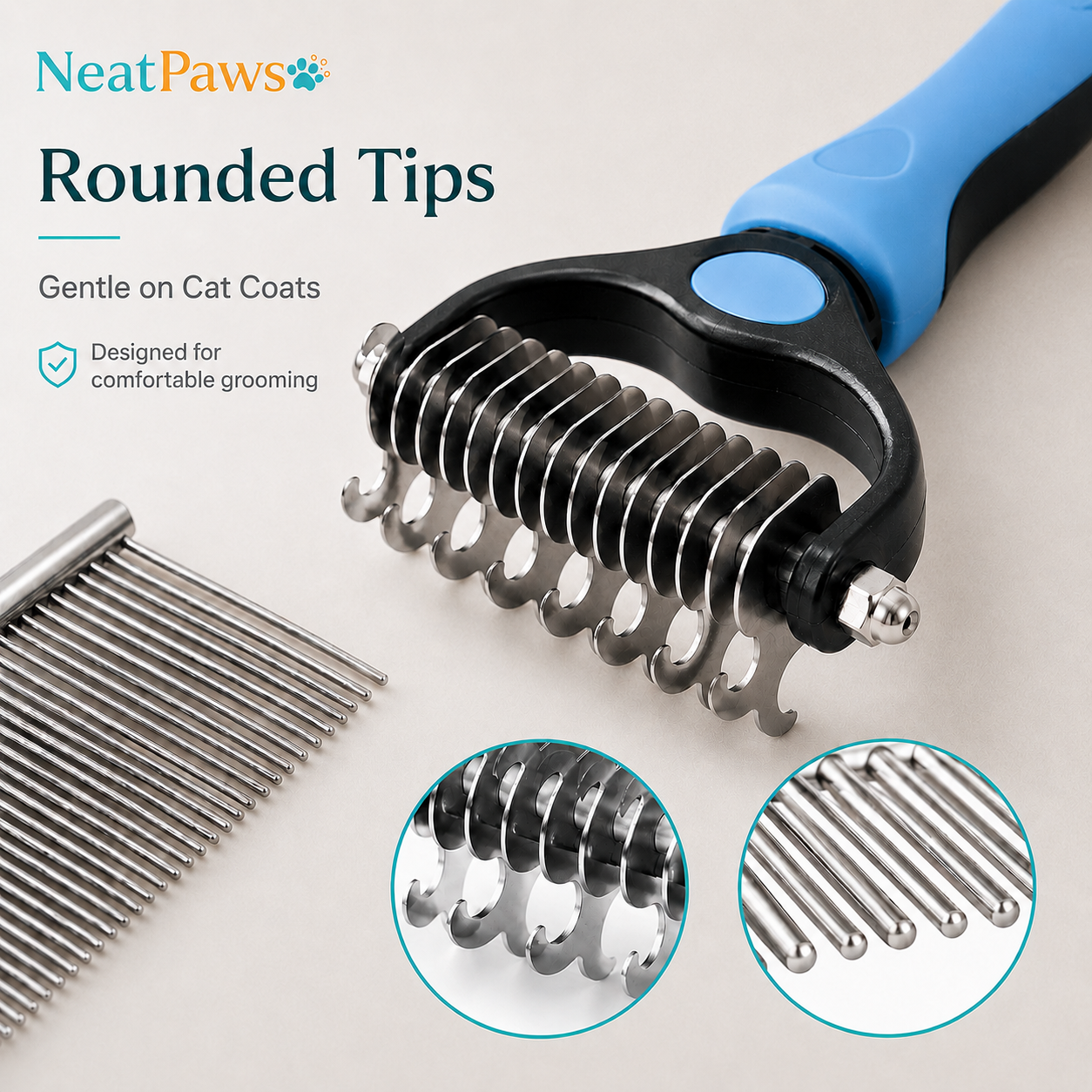 NeatPaws™ Cat Deshedding Tool
