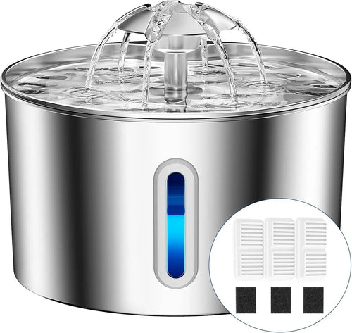 NeatPaws™ FreshFlow Stainless Steel Cat Water Fountain